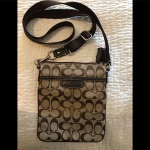 Coach signature crossbody bag